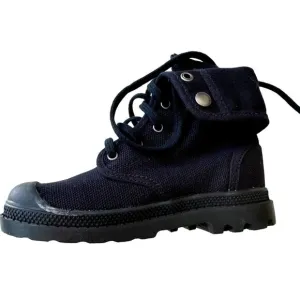 Palladium Boys Baggy Varsity Hi Top Sneaker BOOTS 82353060 Canvas Black