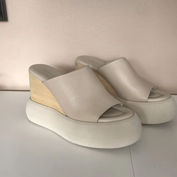 Paloma Barcelo-  Emry Platform Leather Sandals