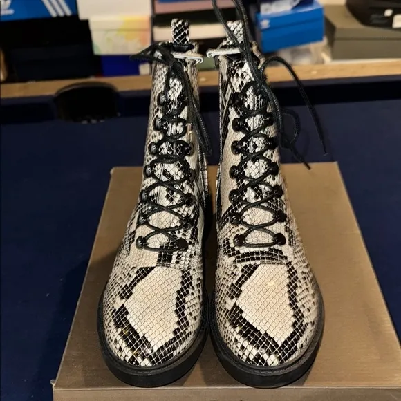 Paolo Black and White Women's Boots