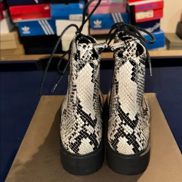 Paolo Black and White Women's Boots