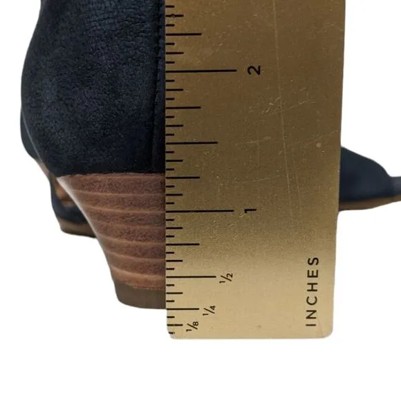 PAUL GREEN Suede Cutout Wedge Lace-Up Shoes 7.5