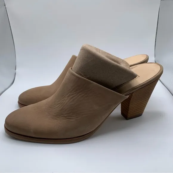 Paul Green Vonda Mule Shoes Women's 8 UK / 10.5 US Tan Nubuck Leather Clog 2165