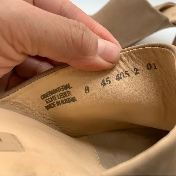 Paul Green Vonda Mule Shoes Women's 8 UK / 10.5 US Tan Nubuck Leather Clog 2165