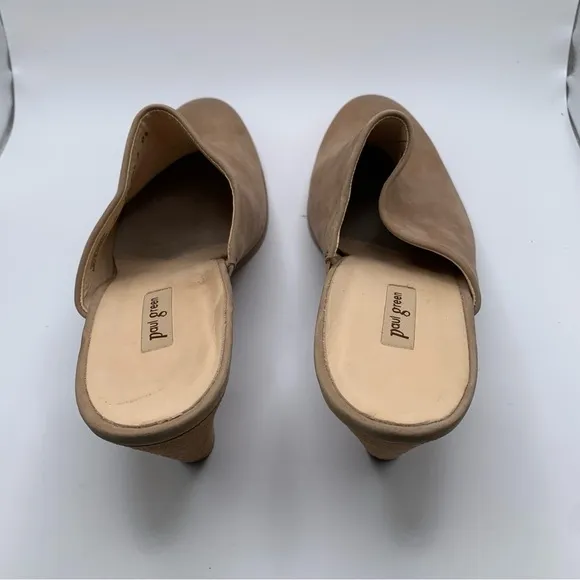 Paul Green Vonda Mule Shoes Women's 8 UK / 10.5 US Tan Nubuck Leather Clog 2165