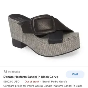Pedro Garcia Donata wedge platform shoes 39 1/2 FIRM