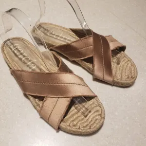 Pedro Garcia Espadrilles Women's Sandals Green Size US 9 EU 40 Pink