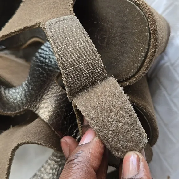 Pedro Garcia Stylish Army Green Minimalist Wedge Sandals Summer Shoes Luxury