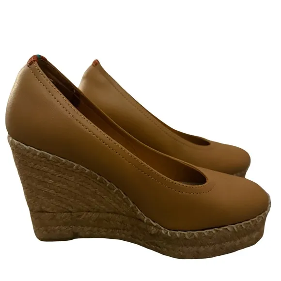 Penelope Chilvers Scoop Leather Espadrille Tan 35