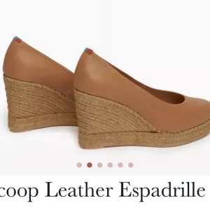 Penelope Chilvers Scoop Leather Espadrille Tan 35