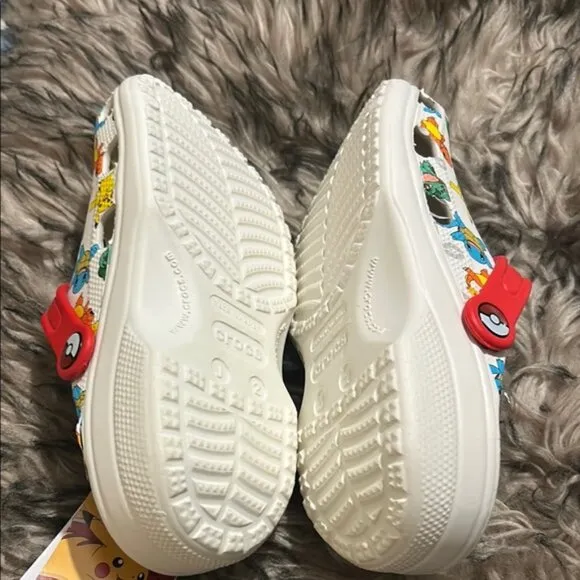 Pokemon Kids Clogs - White and Red pikachu pokemon clog size 2