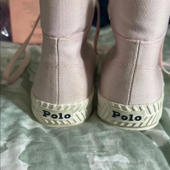 Polo by Ralph Lauren girls Pink High-Top Sneakers