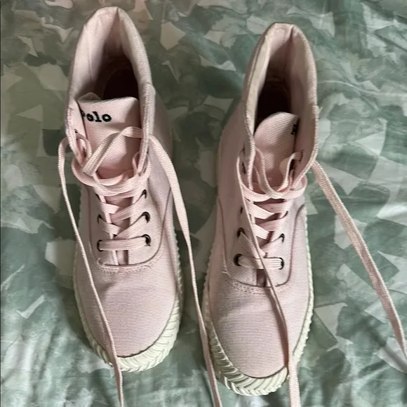 Polo by Ralph Lauren girls Pink High-Top Sneakers
