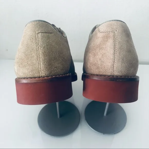 POLO RALPH LAUREN LEATHER PLAIN TOE SHOES.8.5