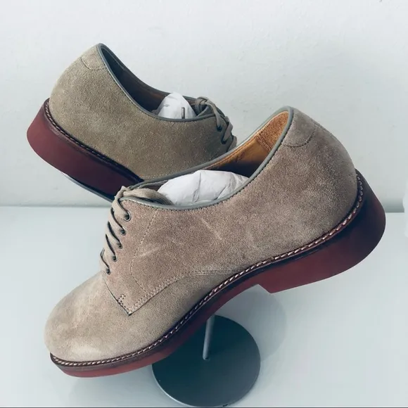 POLO RALPH LAUREN LEATHER PLAIN TOE SHOES.8.5