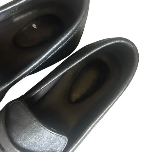 Portland Leather Goods' Patina Collection Zoe Chunky Loafers Black Size 7.5 / 38