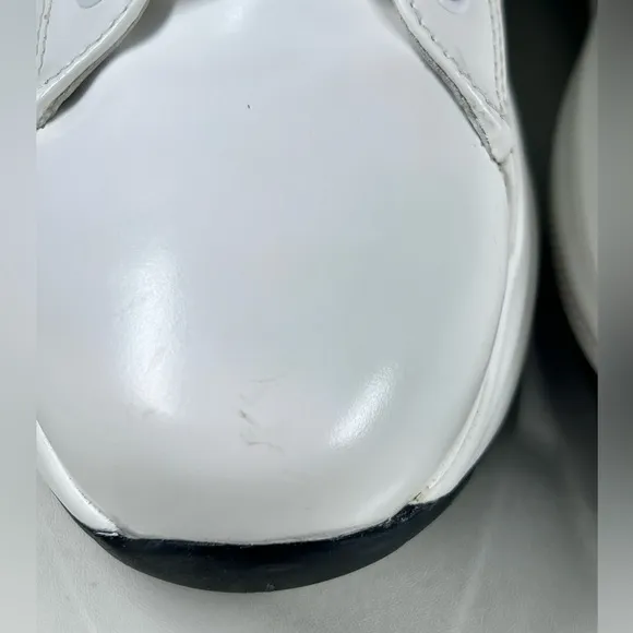 PRADA CHUNKY SNEAKERS SHOES 1E679L WHITE LEATHER Size 38