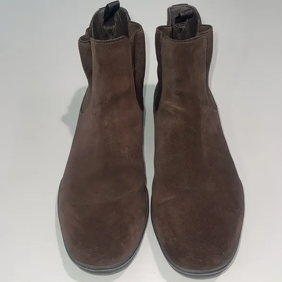 PRADA (EUC) Stylish, Comfy &amp; Classic Men’s Brown Suede Chelsea Boots USA Size 10