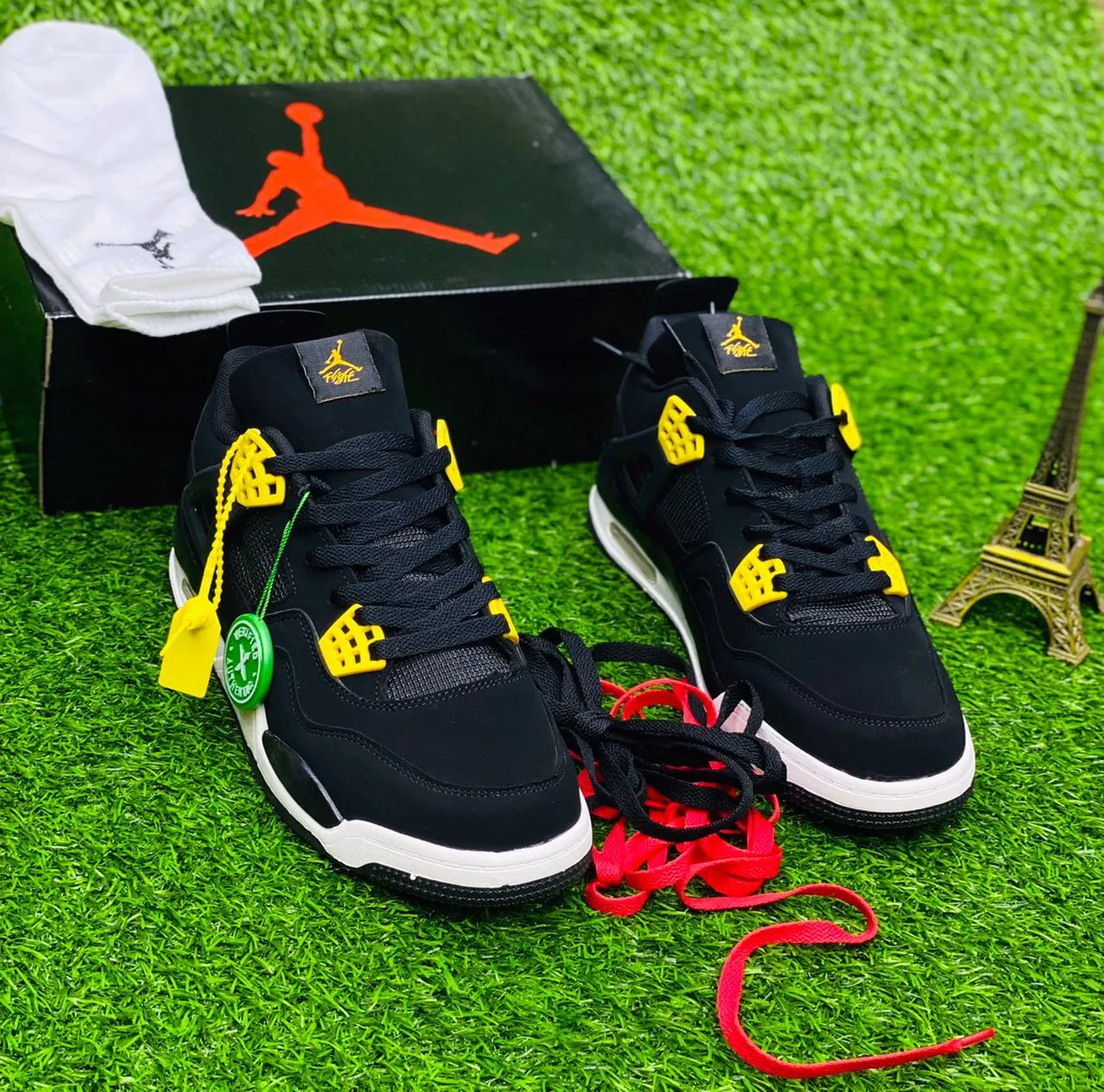 Premium AJ4 Black Yellow
