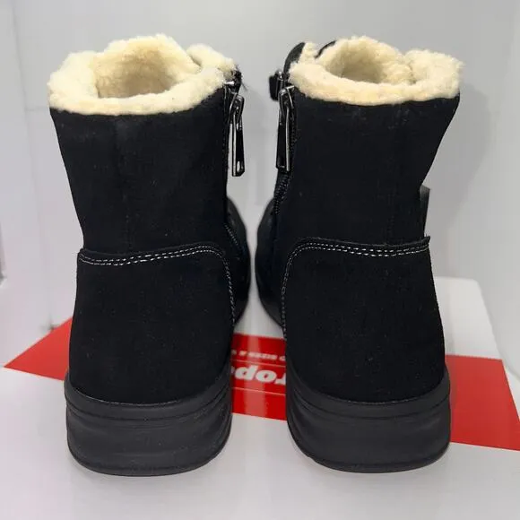Propét Demi Women's Black Suede Bootie, Size 9.5