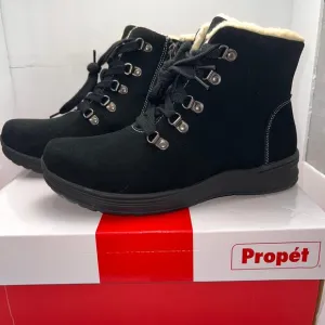 Propét Demi Women's Black Suede Bootie, Size 9.5