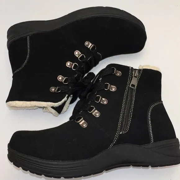 Propét Demi Women's Black Suede Bootie, Size 9.5