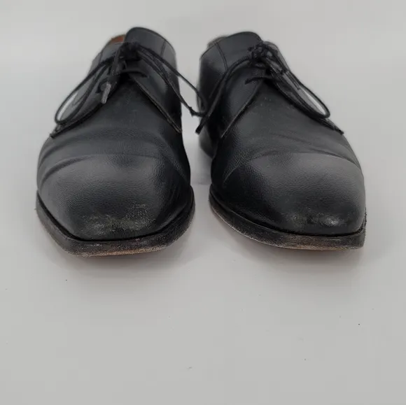 PS Paul Smith Men's Leo Leather Plain Derby Shoes Size EUR 42 Black