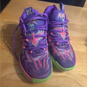 Puma Kids Shoes in Purple and Green