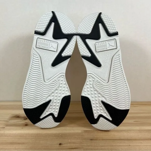 PUMA RS-X Brush Jr running shoes youth men’s 7 womens 8.5 White black NEW