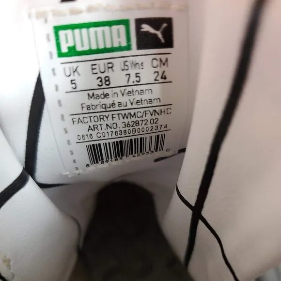Puma Sky II Hi SF Texture White High Top Sneaker Shoes