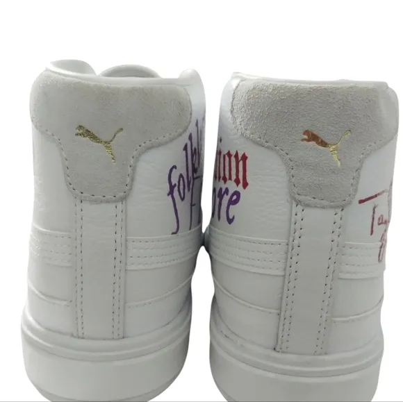 PUMA Women's CALI STAR MID Leather Preppy size 8.5 Athleisure Swifty Red Chunky