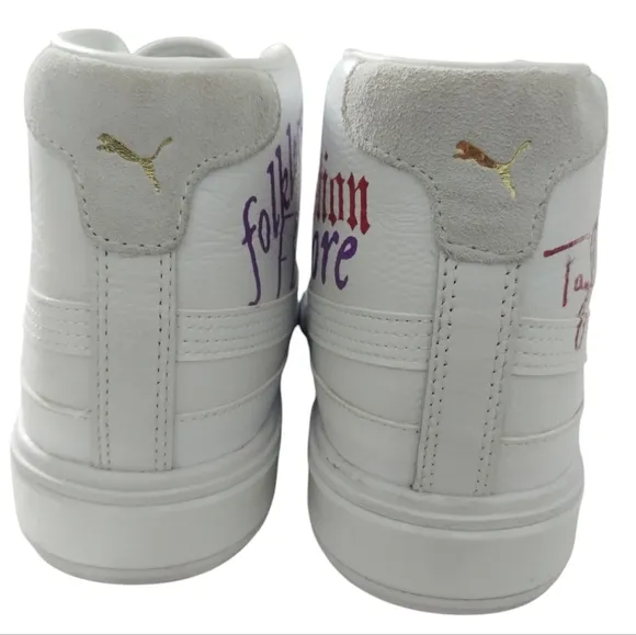 PUMA Women's CALI STAR MID Leather Preppy size 8.5 Athleisure Swifty Red Chunky
