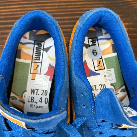 PUMA x Kellogg’s Tony the Tiger Blue Suede Sneakers – Men’s Size 9 (US)