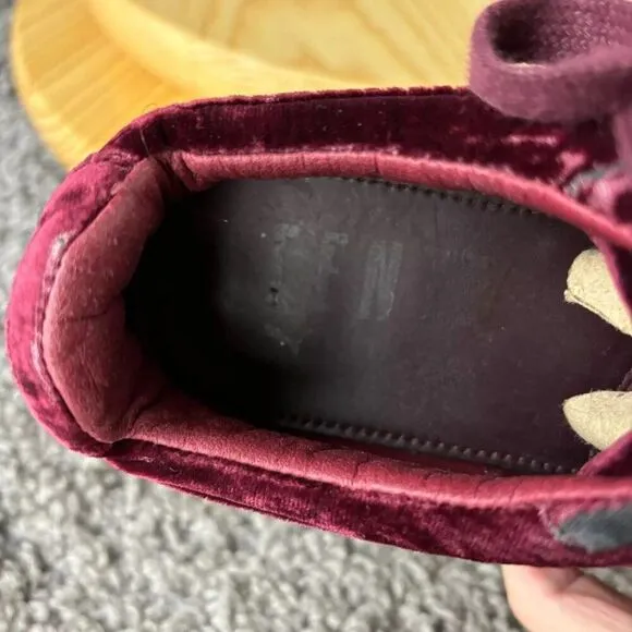 Puma x Fenty by Rihanna Velvet Sneakers Womens 7 Burgundy Chunky Platform Shoes