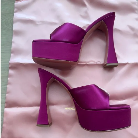 Purple Dalida 140 Heeled Sandals NWOB Size 40