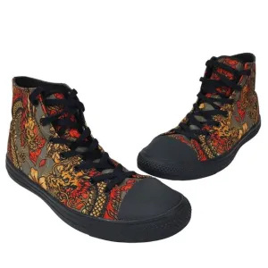 RAAD Shoes / Sneakers Red Japanese Dragon Men's Shoes Size 12 M