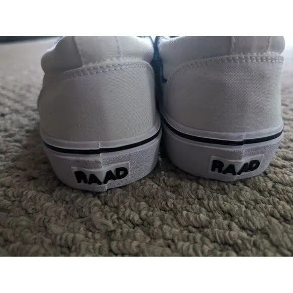RAAD Shop Mens Custom Art Rose Dove Sz:‎ 11 M Shoes NWOB Black White