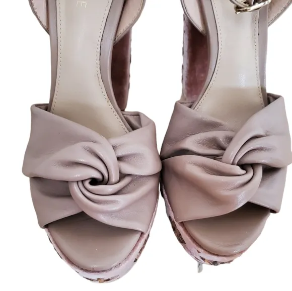 Rachel Zoe platform sandals with stones detail