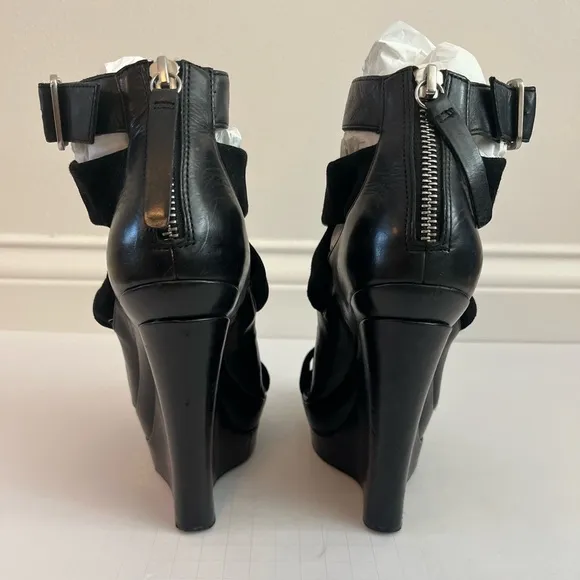 Rachel Zoe Platform Suede Wedge Sandals