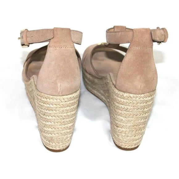 Ralph Lauren Hale Wedge Sandals Khaki Size 8.5 NWT