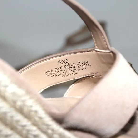 Ralph Lauren Hale Wedge Sandals Khaki Size 8.5 NWT