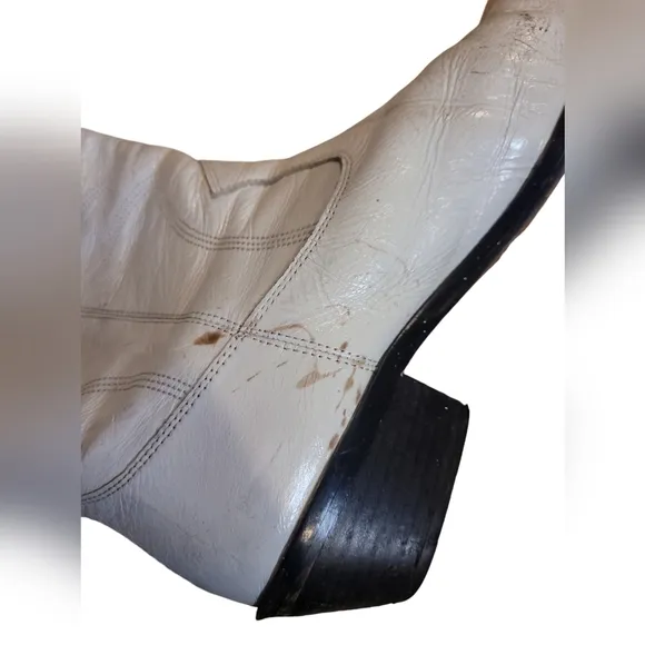 Rebecca Minkoff White Western Boots Women's Size 10
