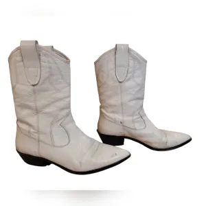 Rebecca Minkoff White Western Boots Women's Size 10