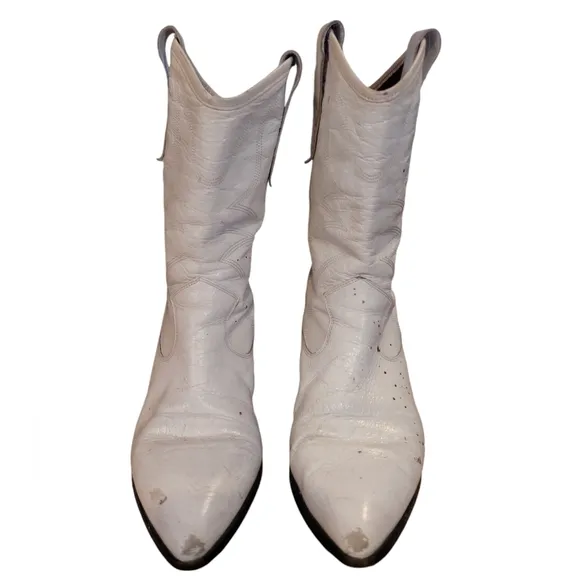 Rebecca Minkoff White Western Boots Women's Size 10
