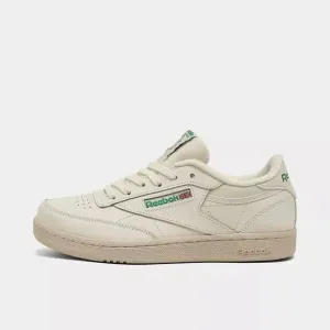 Reebok Club C GY7470 Sneaker Big Kids Chalk Leather Lace Up Casual Shoes NR7679