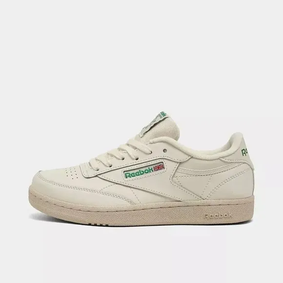 Reebok Club C GY7470 Sneaker Big Kids Chalk Leather Lace Up Casual Shoes NR7679
