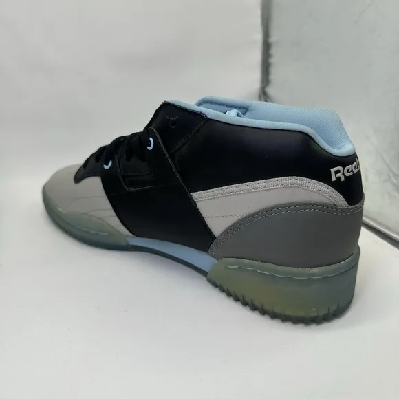 Reebok Men's Classic Workout V61063 Mid Gray Speckled Shoes Size 9 High Top