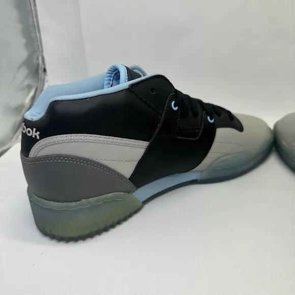 Reebok Men's Classic Workout V61063 Mid Gray Speckled Shoes Size 9 High Top