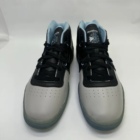 Reebok Men's Classic Workout V61063 Mid Gray Speckled Shoes Size 9 High Top