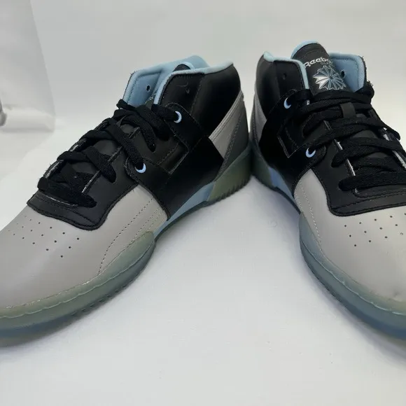Reebok Men's Classic Workout V61063 Mid Gray Speckled Shoes Size 9 High Top