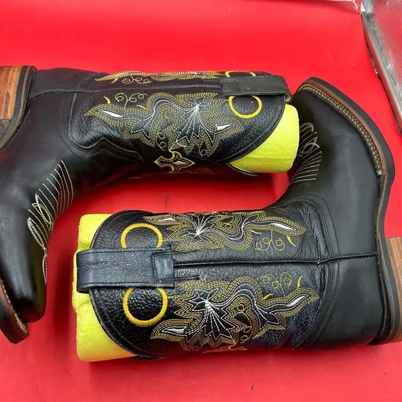 Reiego goatskin leather cowboy boots